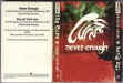Never Enough - Australia Cassingle (1990) - From the collection of Les Barker